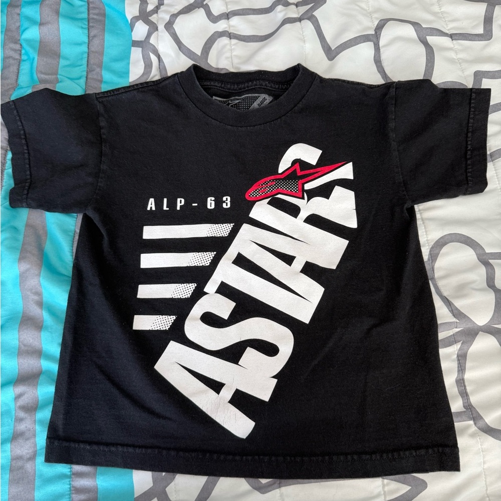 Alpinestars Kids Black and White Graphic Tee